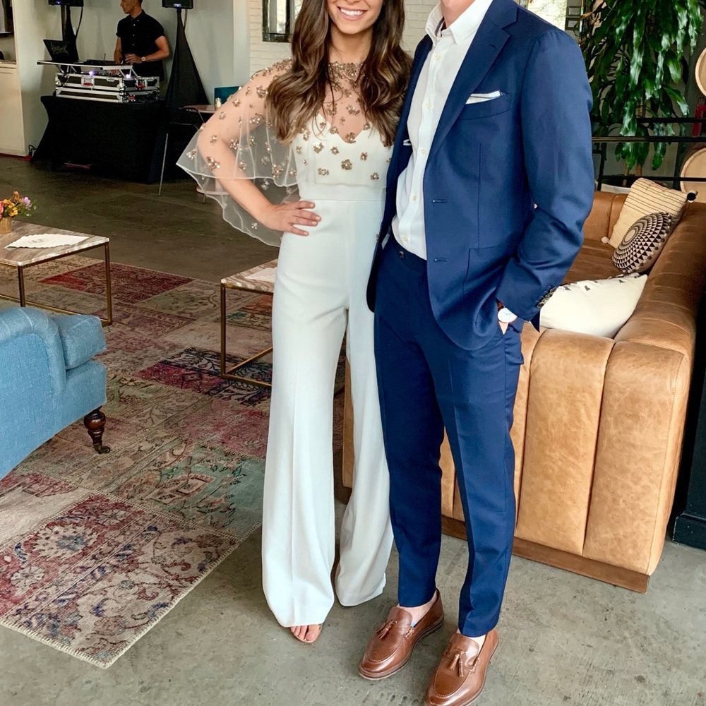 Jay Godfrey Finley Jumpsuit - Ivory